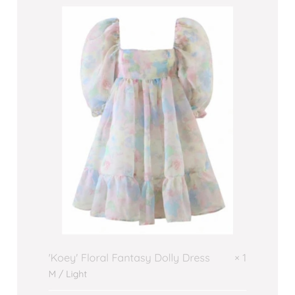 Floral Fantasy Dolly Dress Goodnight Macaroon